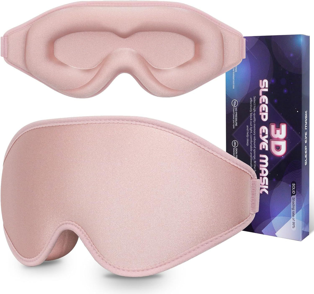Masque de sommeil 3D – Confort & obscurité totale